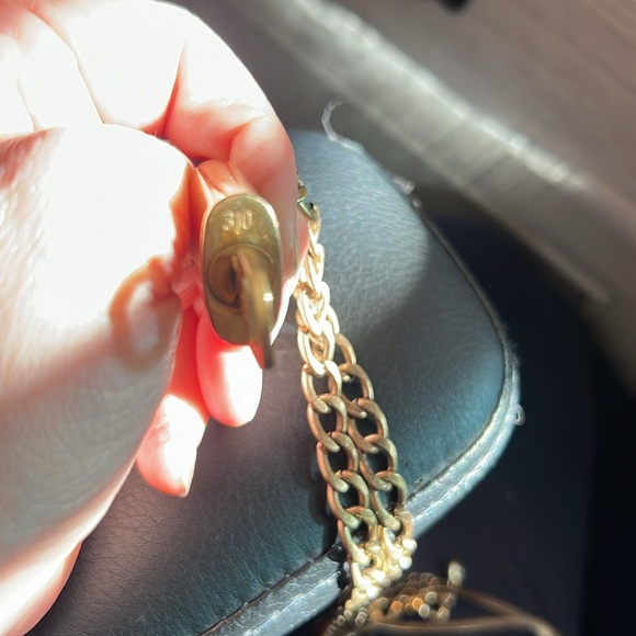 ❤️LOUIS VUITTON LOCK & KEY #310 on NON-LV CHAIN. Longest chain is adjustable. - Picture 5 of 5
